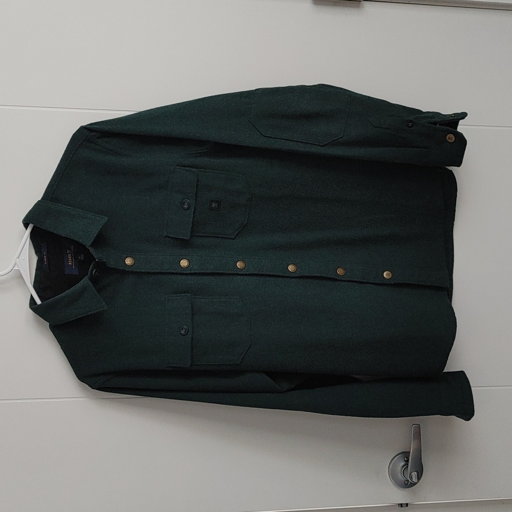 Emerald Green Roark Snap Shirt